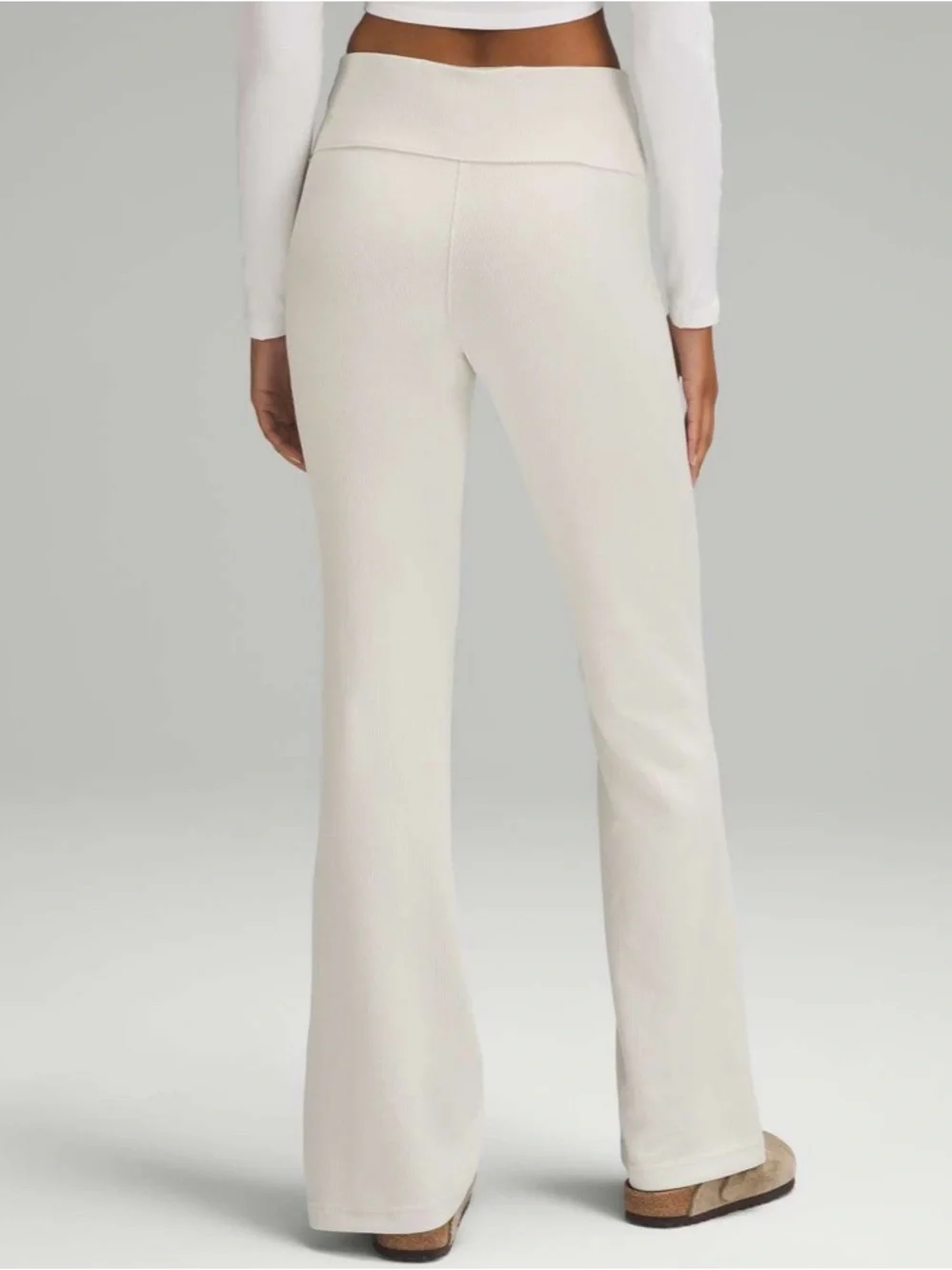 Lululemon Brushed Softstreme Ribbed Zip Flared Pant 32.5